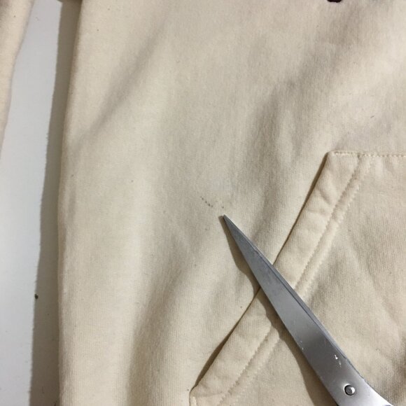 Harvard University Champion Mens Small Hoodie Sweatshirt Embroidered Ivory - Picture 4 of 10